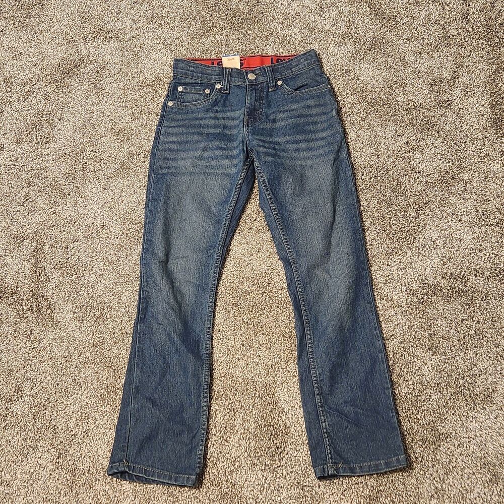 Levi's 511 Slim Blue Jeans Stretch Youth Sz 12 Reg 26 x 27 Adjustable Waist
